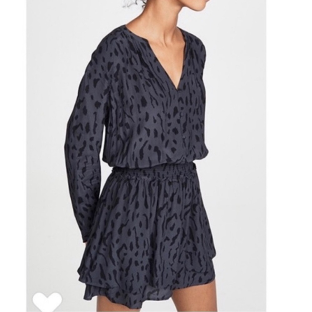 Rails Jasmine Mini Dress in Ash Cheetah